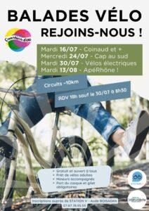 Flyer de la balade à vélo à Saint Rambert d'Albon
