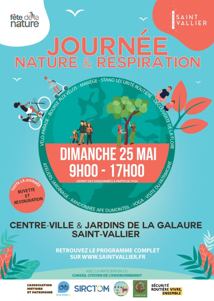 Flyer de la journée Nature et respiration, du 25 mai 2025